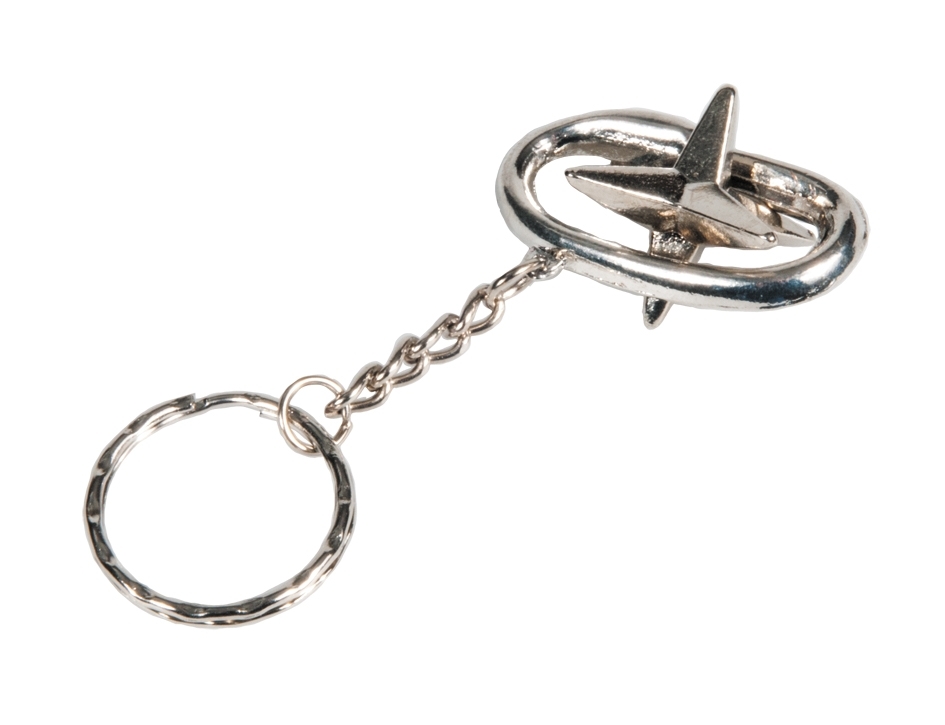 IQ-Test, key ring, Star, metal