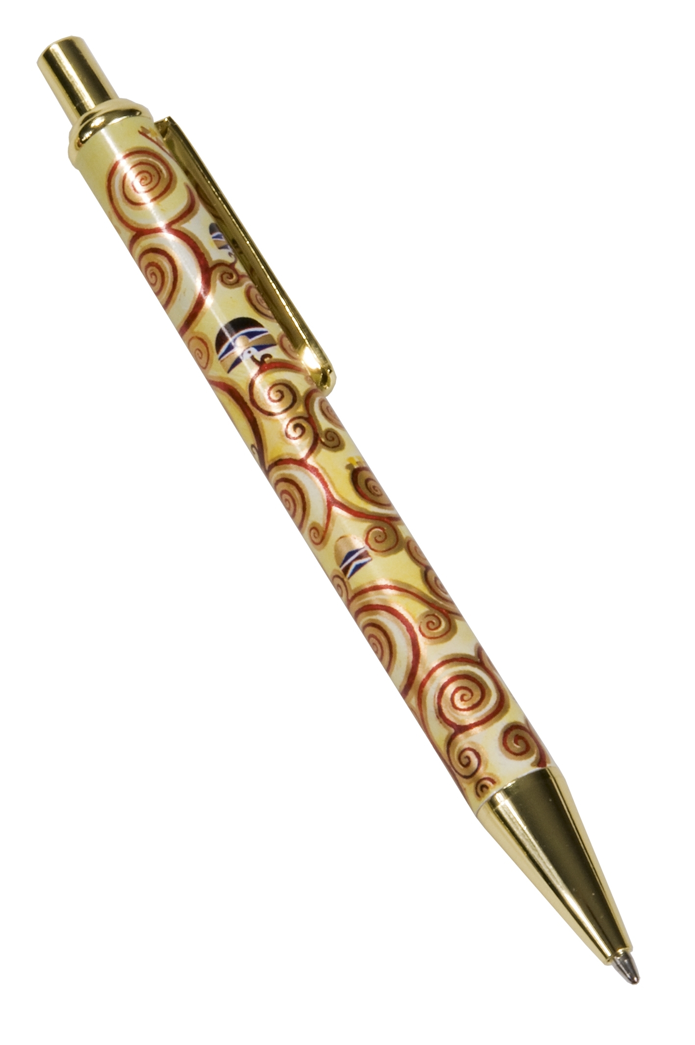 ball point pen, Gustav Klimt, Tree of life, metal