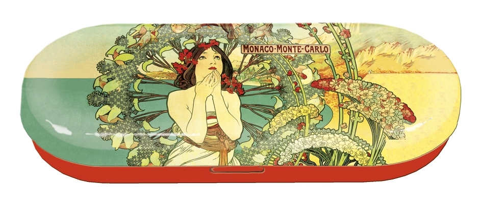 Spectacle case, Art Nouveau, Monte Carlo, metal