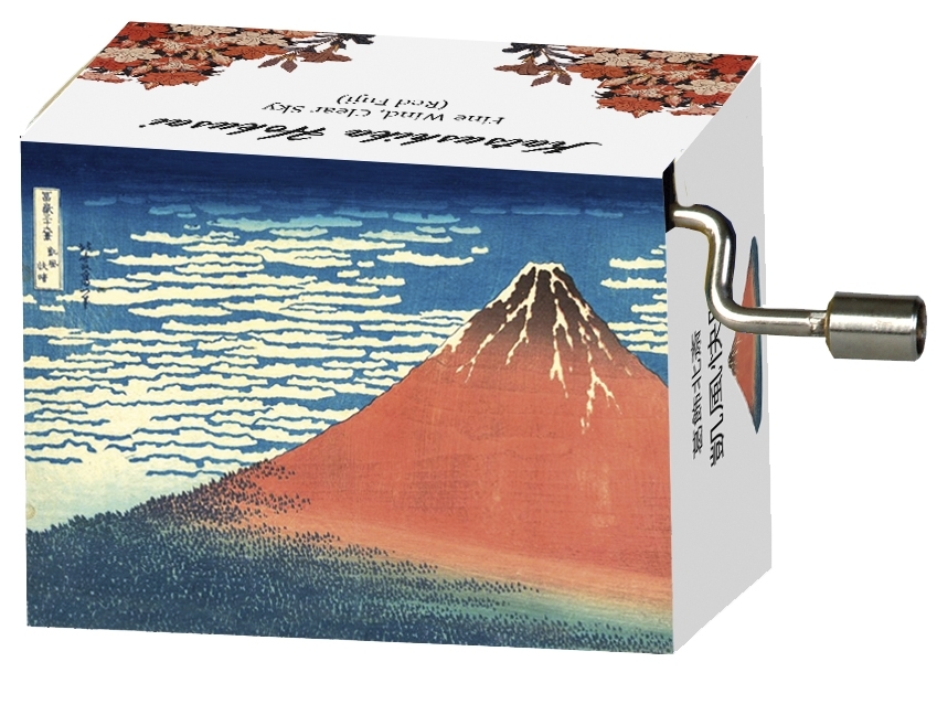 Music box, Magic Flute/Mozart, Hokusai/Red Fuji