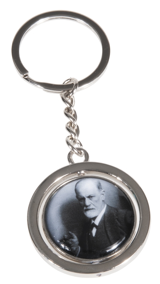keyring, two-sided, Sigmund Freud