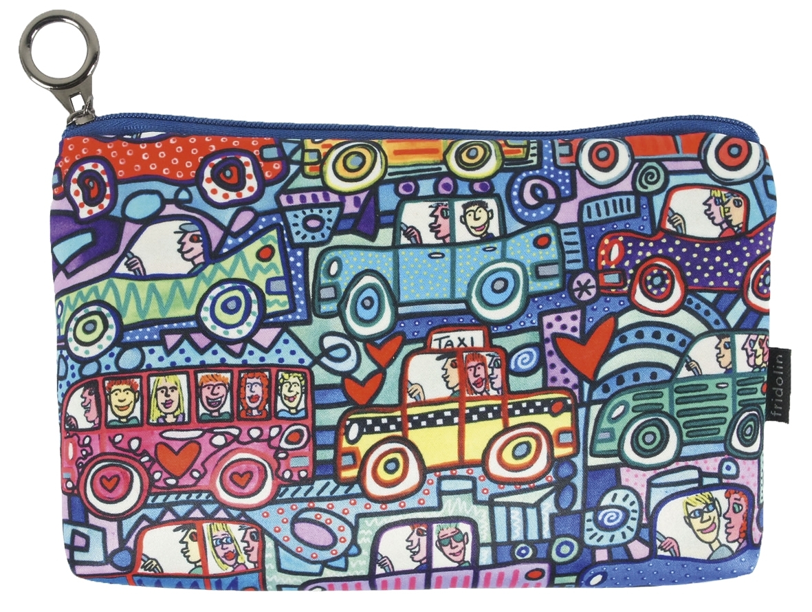 cosmetic bag, James Rizzi, I have been driving