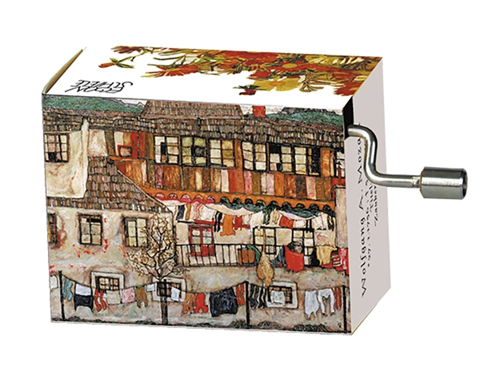 Music box, Magic flute/Mozart, Schiele/Houses