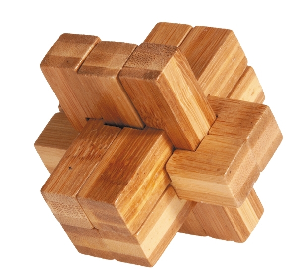 IQ-Test, bamboo puzzle, Multi Cross