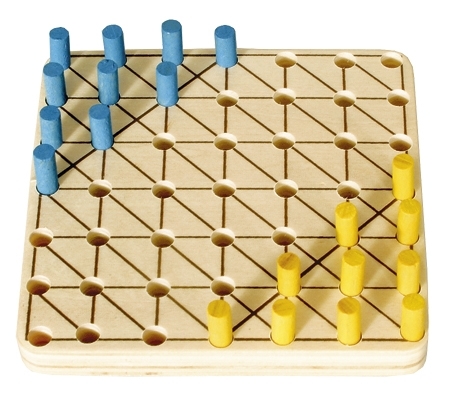 Mini-Chinese Checker, wooden