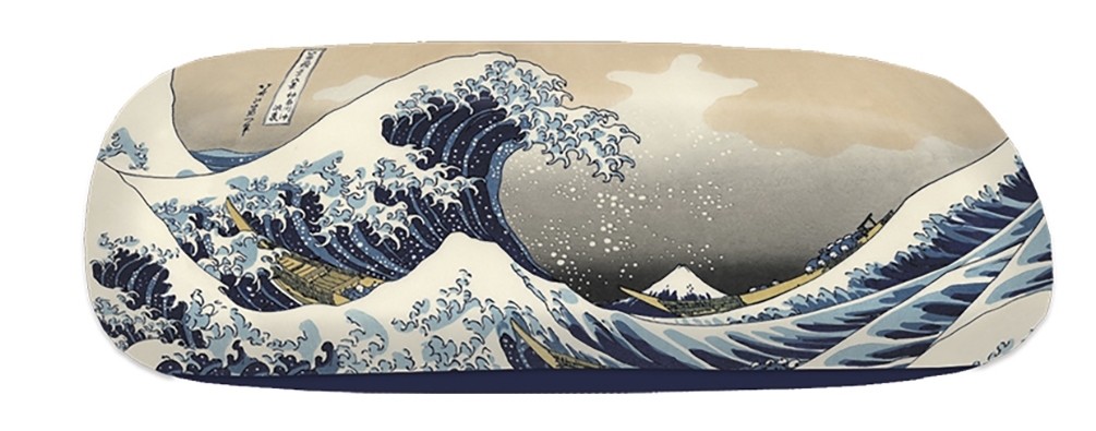 Spectacle case set, Hokusai, Great Wave