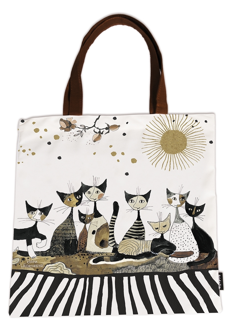 Art-Shopping-Bag, Wachtmeister, Cats Sepia