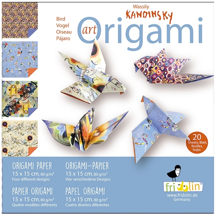 Art-Origami, Bird, Kandinsky, 20 sheets 15x15 cm