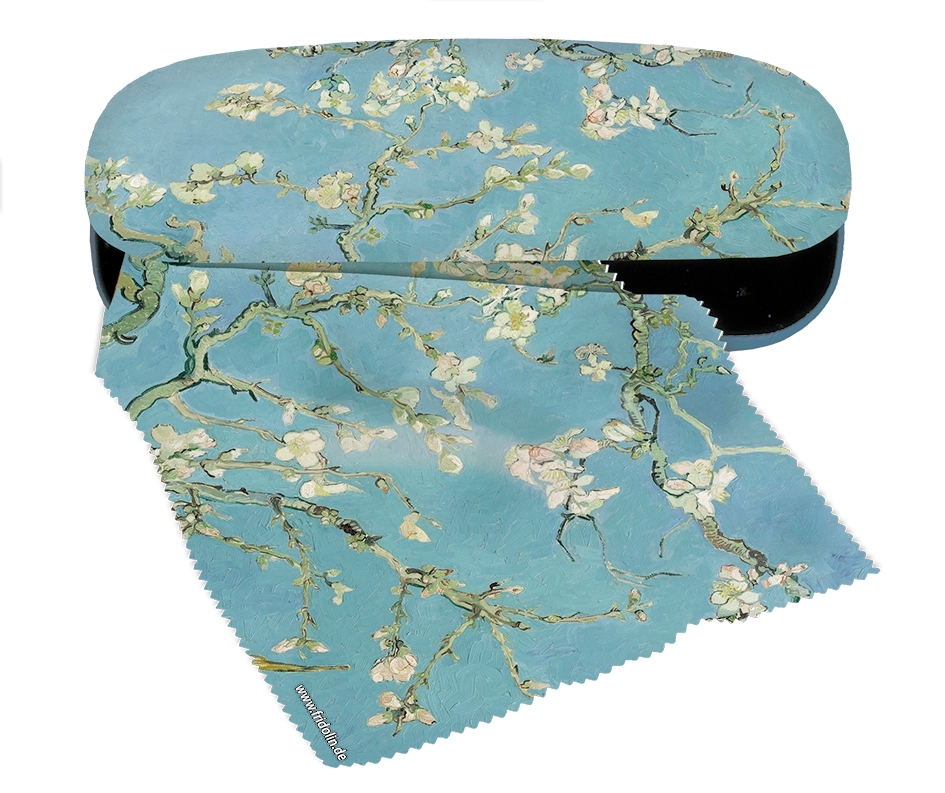 Spectacle case set, Van Gogh, Almond Blossom