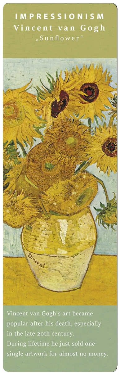 Lesezeichen, Impressionist, Van Gogh, Sunflower
