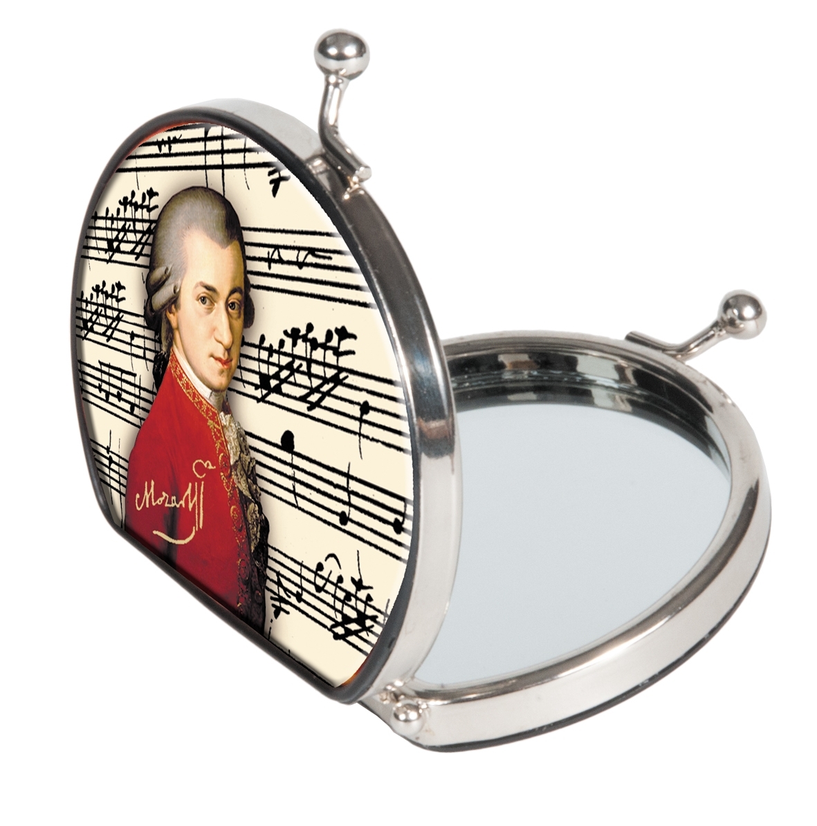Taschenspiegel, Mozart, Portrait, Textil