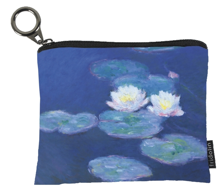 mini-purse with zip, Monet, water lilies
