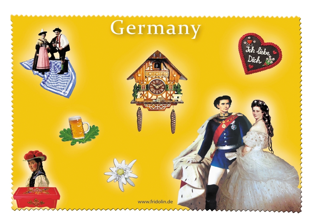 Eyeglass cleaning cloth, Germany, yellow