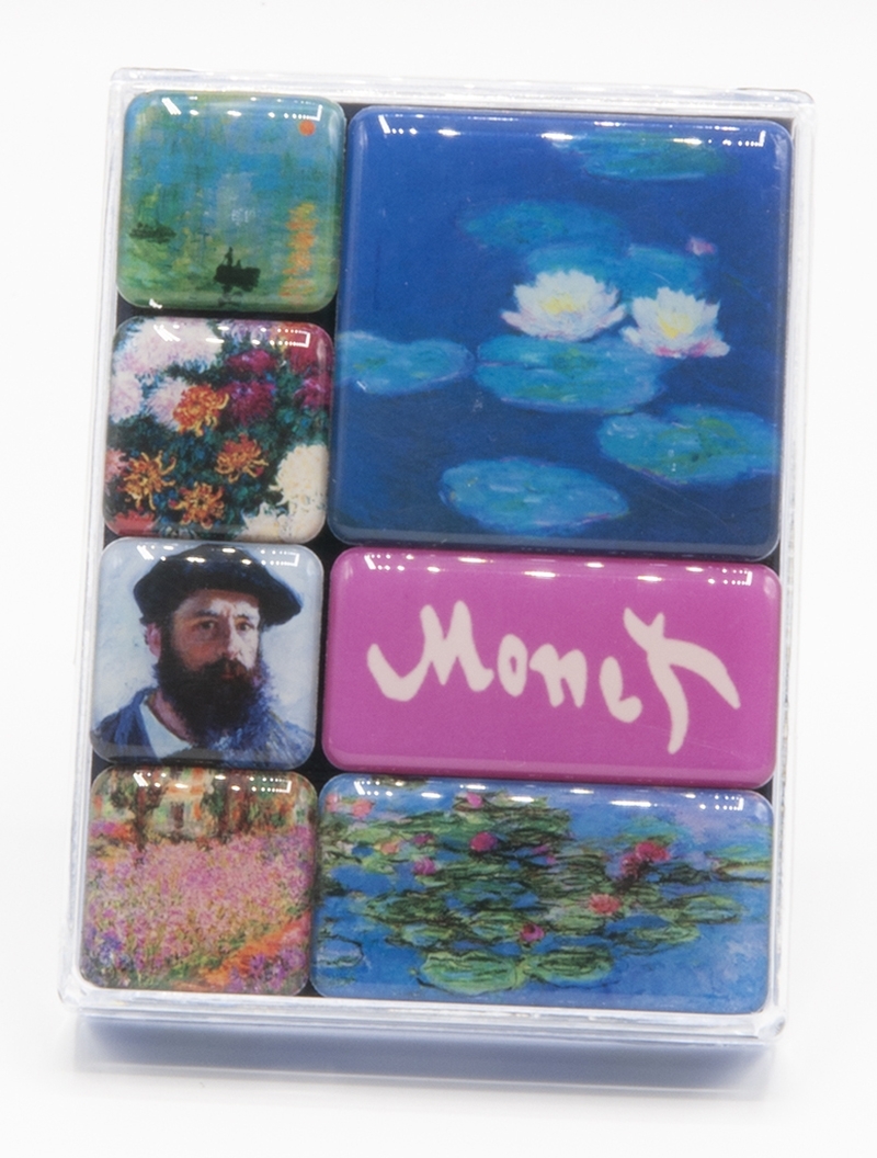 Magnets, Monet, in transparent box