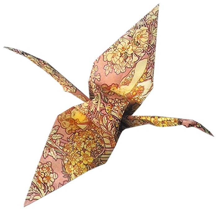 Art-Origami, Crane, Art Nouveau 20 sheets 15x15 cm