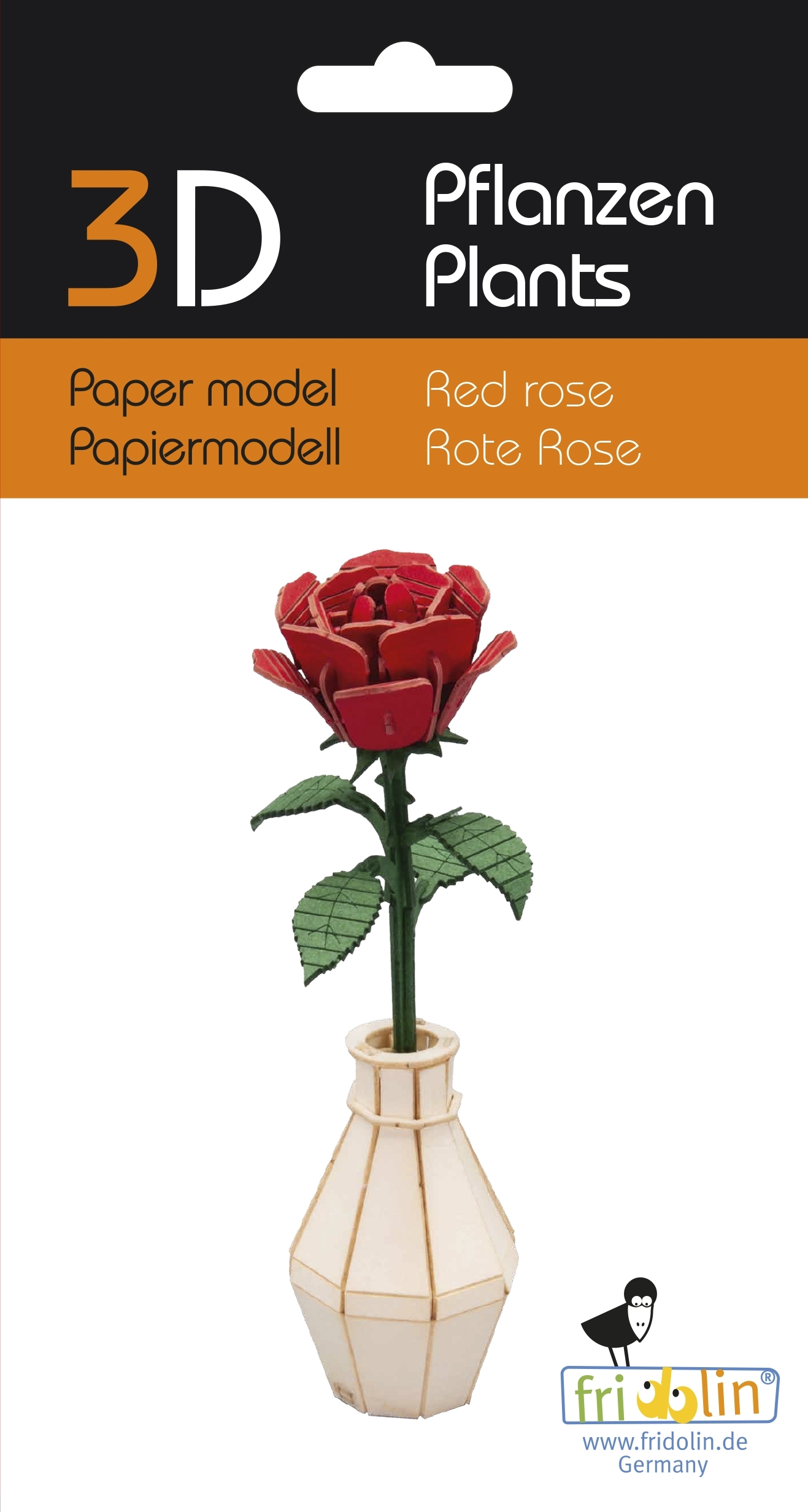 3D model, red rose