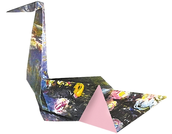 Art-Origami, Swan, Monet, 20 sheets 15x15 cm