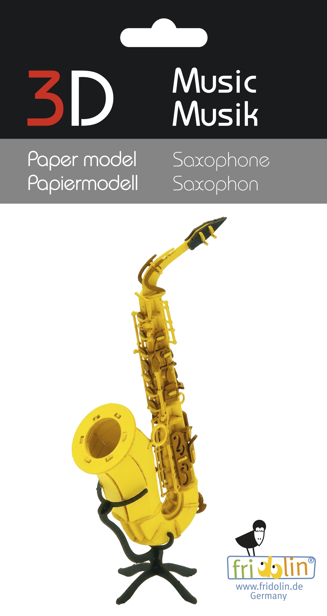 3D model, saxophone