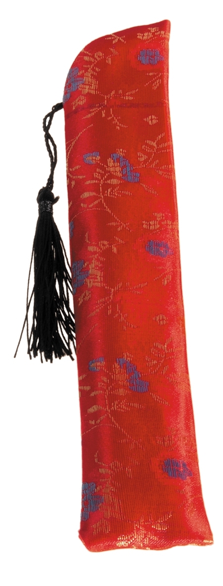 Fan, La Bohème, Puccini, with bag, bamboo