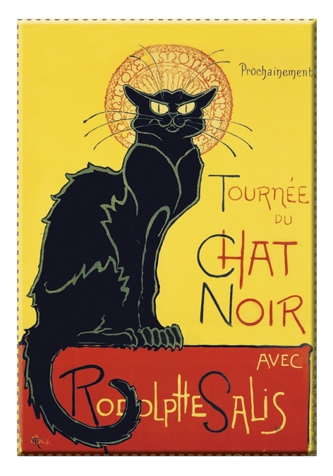 Magnet, Art Nouveau, Chat Noir