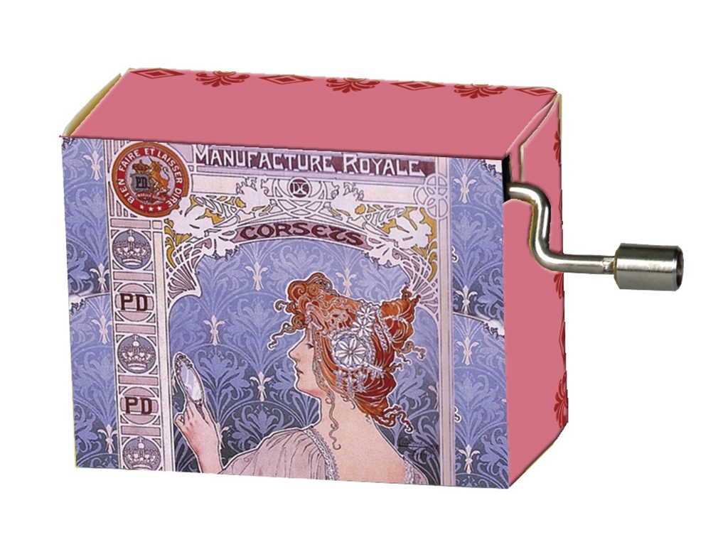 Music box, La vie en rose, Art Nouveau/Purple
