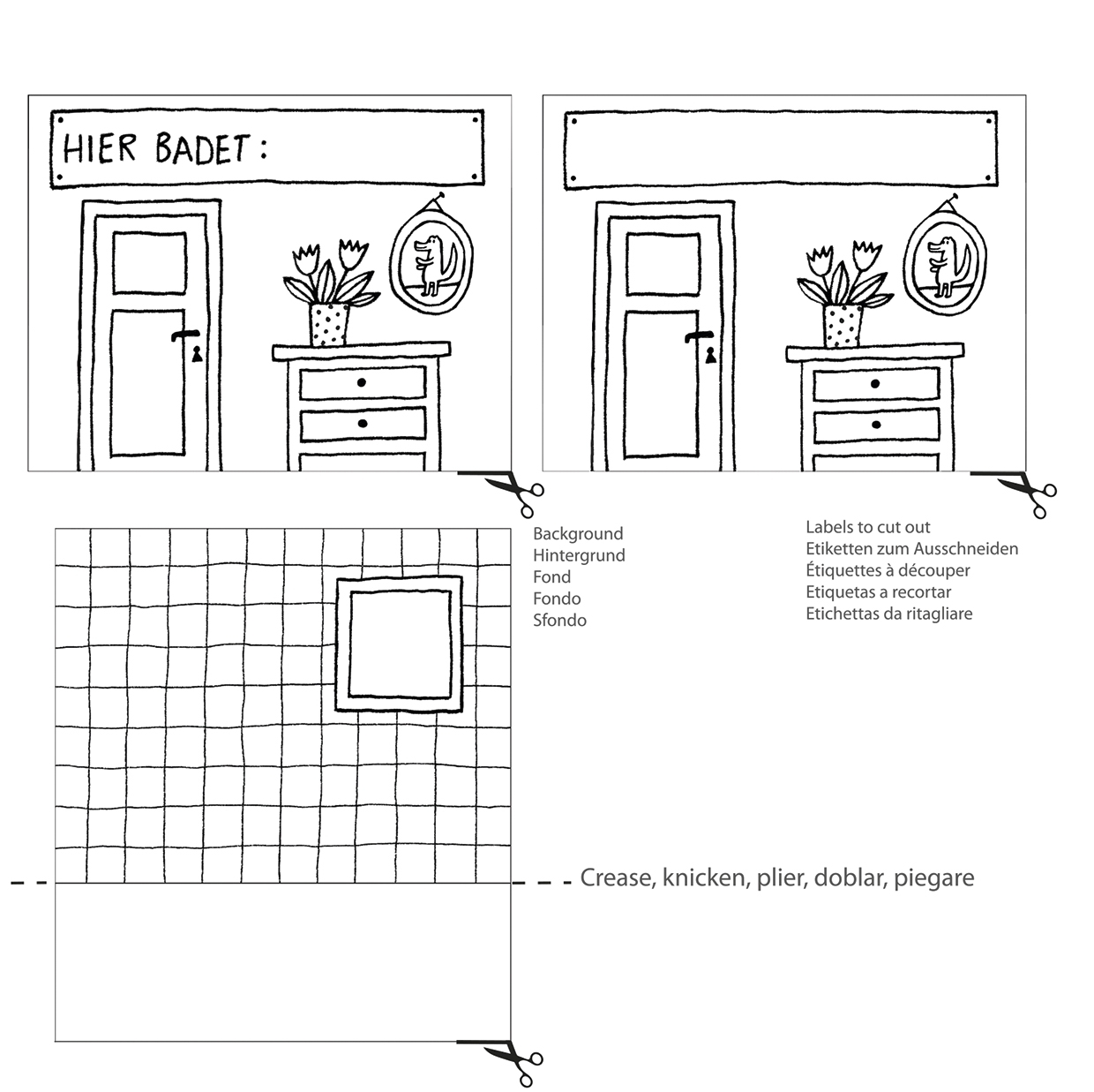 Craft kit, Crocodile bathing
