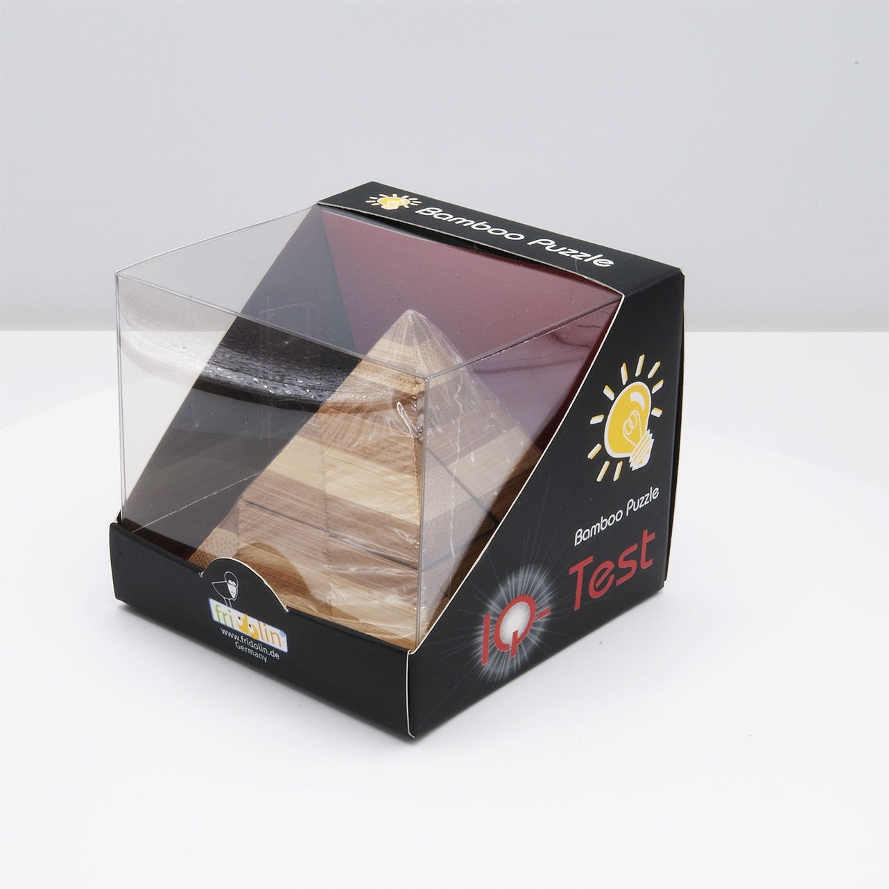 IQ-Test, bamboo puzzle, Pyramid