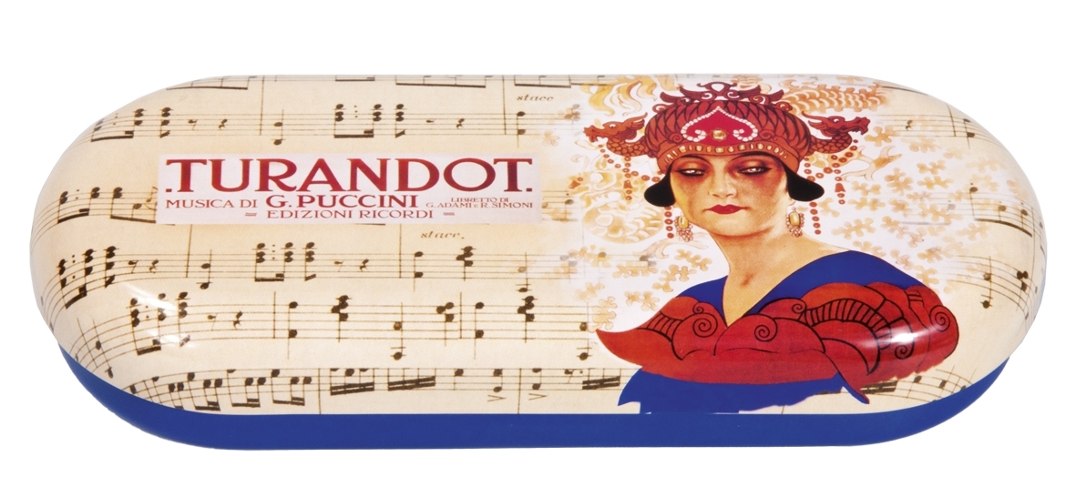 Spectacle case, Opera, Turandot, Puccini, metal
