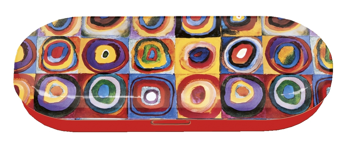 Spectacle case, Kandinsky, Colour study, metal