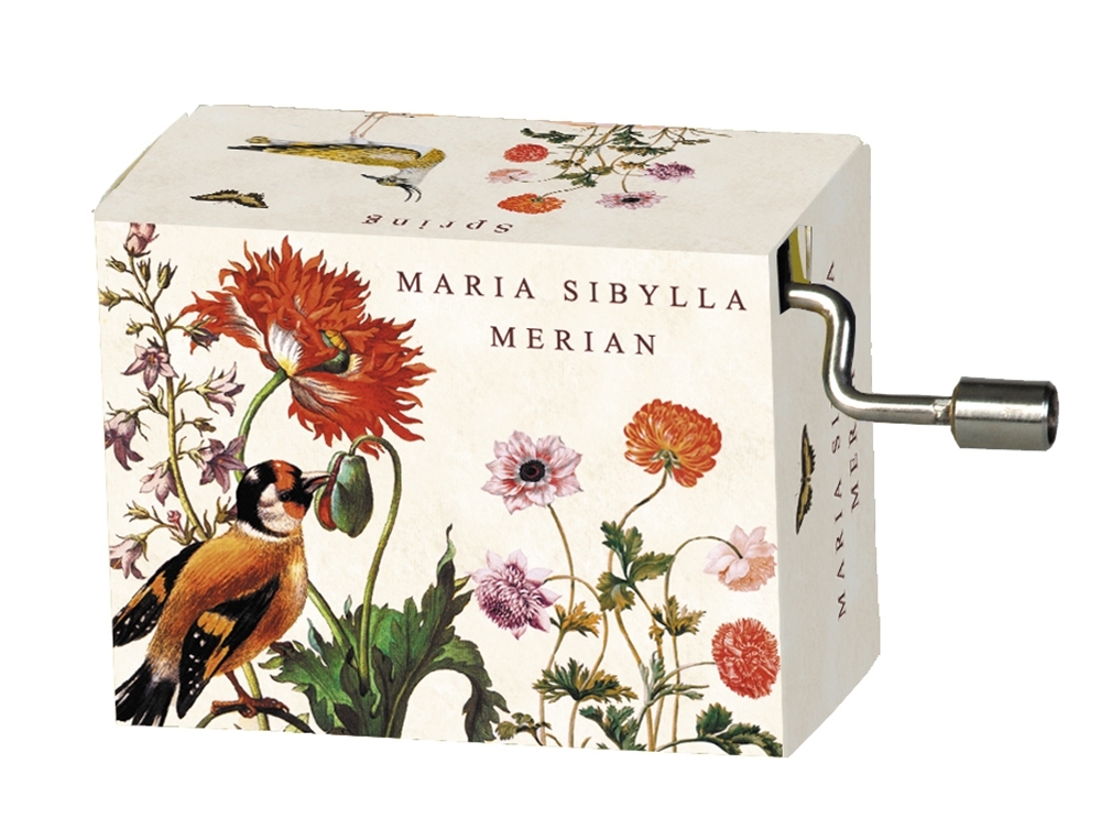 Music box, Spring/Vivaldi, Merian/Flowers, bird