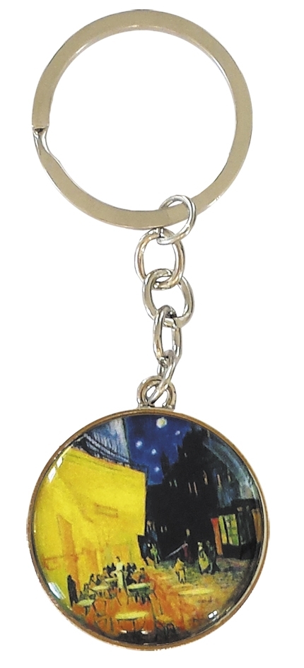 art keyring, one-sided, Van Gogh, Café de Nuit