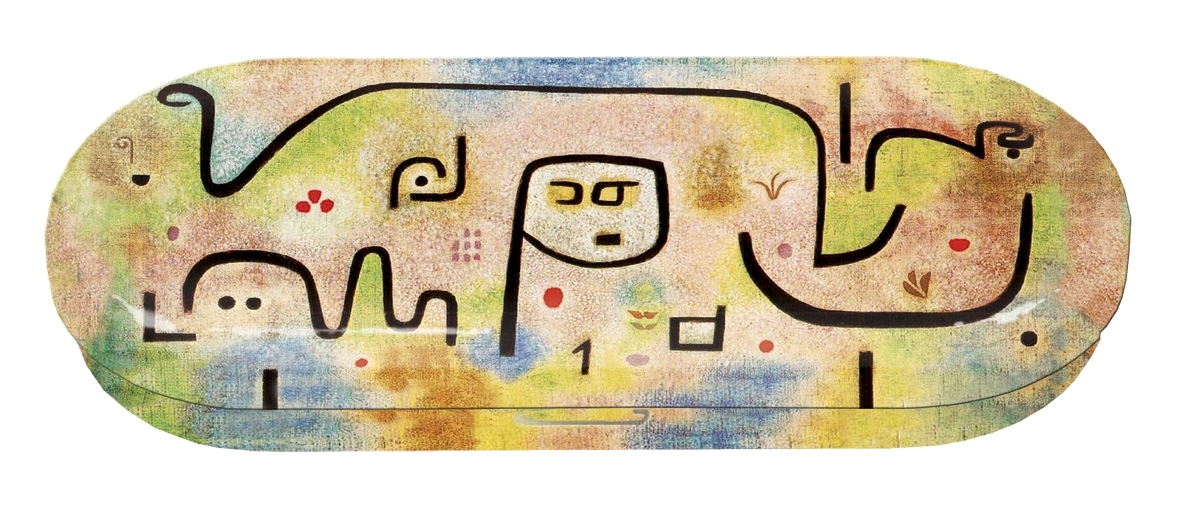 Spectacle case, Paul Klee, Insula-Dulcamara, metal