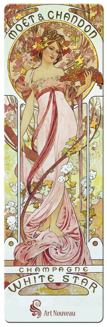 bookmark, Art Nouveau, Louise