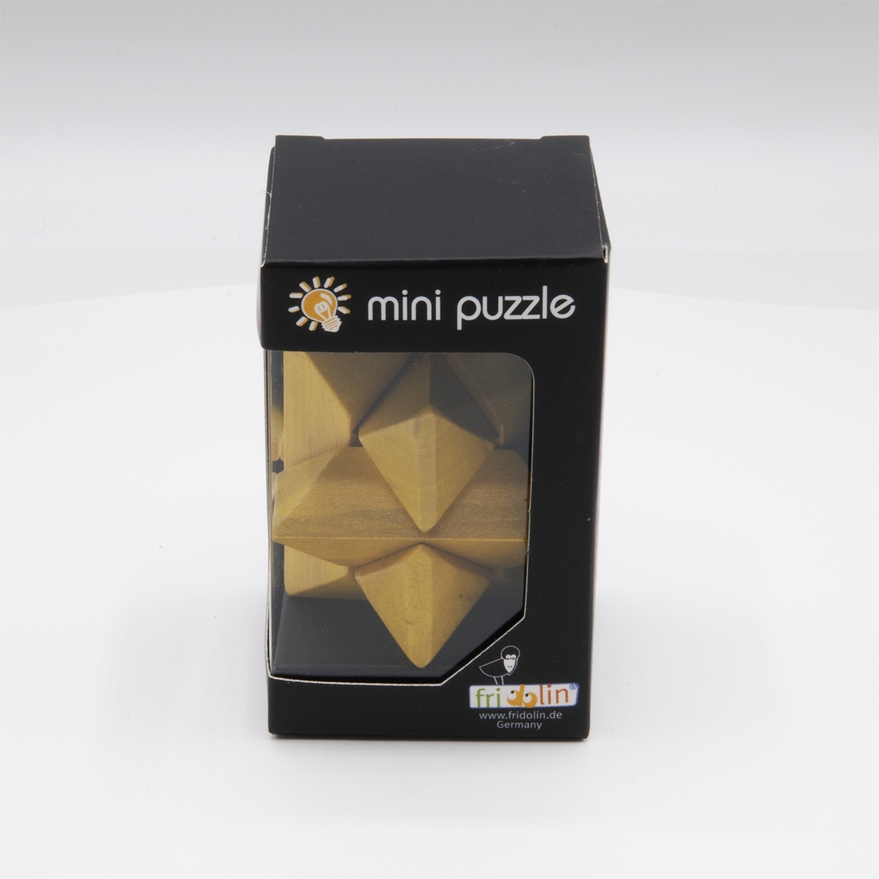 IQ-Test, Stern, gelb, Holzpuzzle