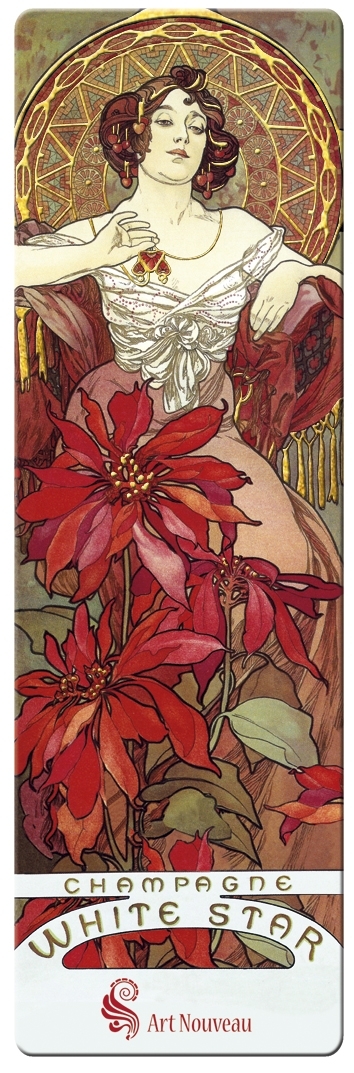 bookmark, Art Nouveau, Jacqueline