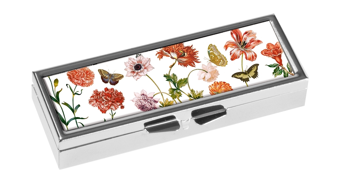 pillbox 7-days, Merian, Flowers