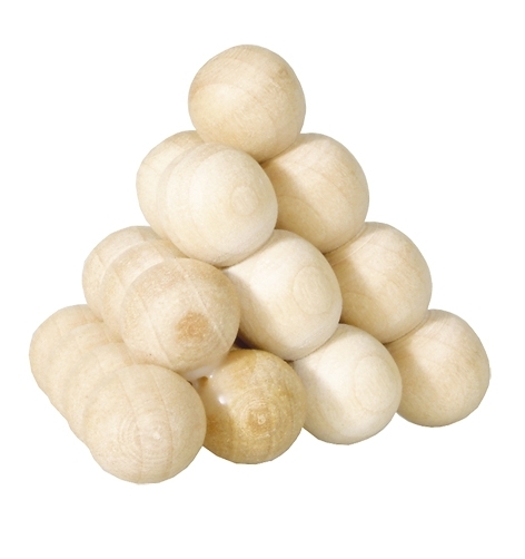 IQ-Test, Ball pyramid, puzzle, wood