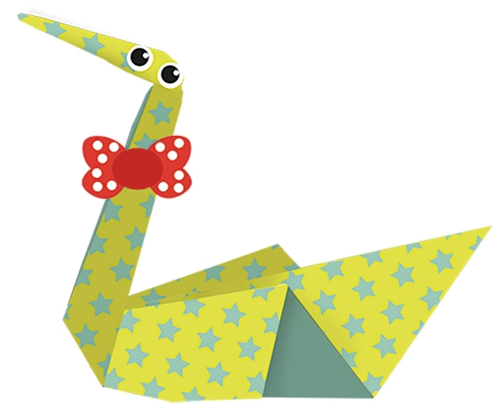 Kids-Origami, Swan 20 sheets 15x15 cm