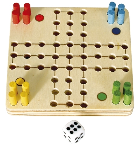 Mini-Ludo, wooden