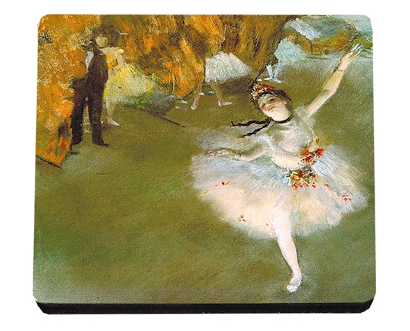 coaster, Degas, The Star, MDF/Felt