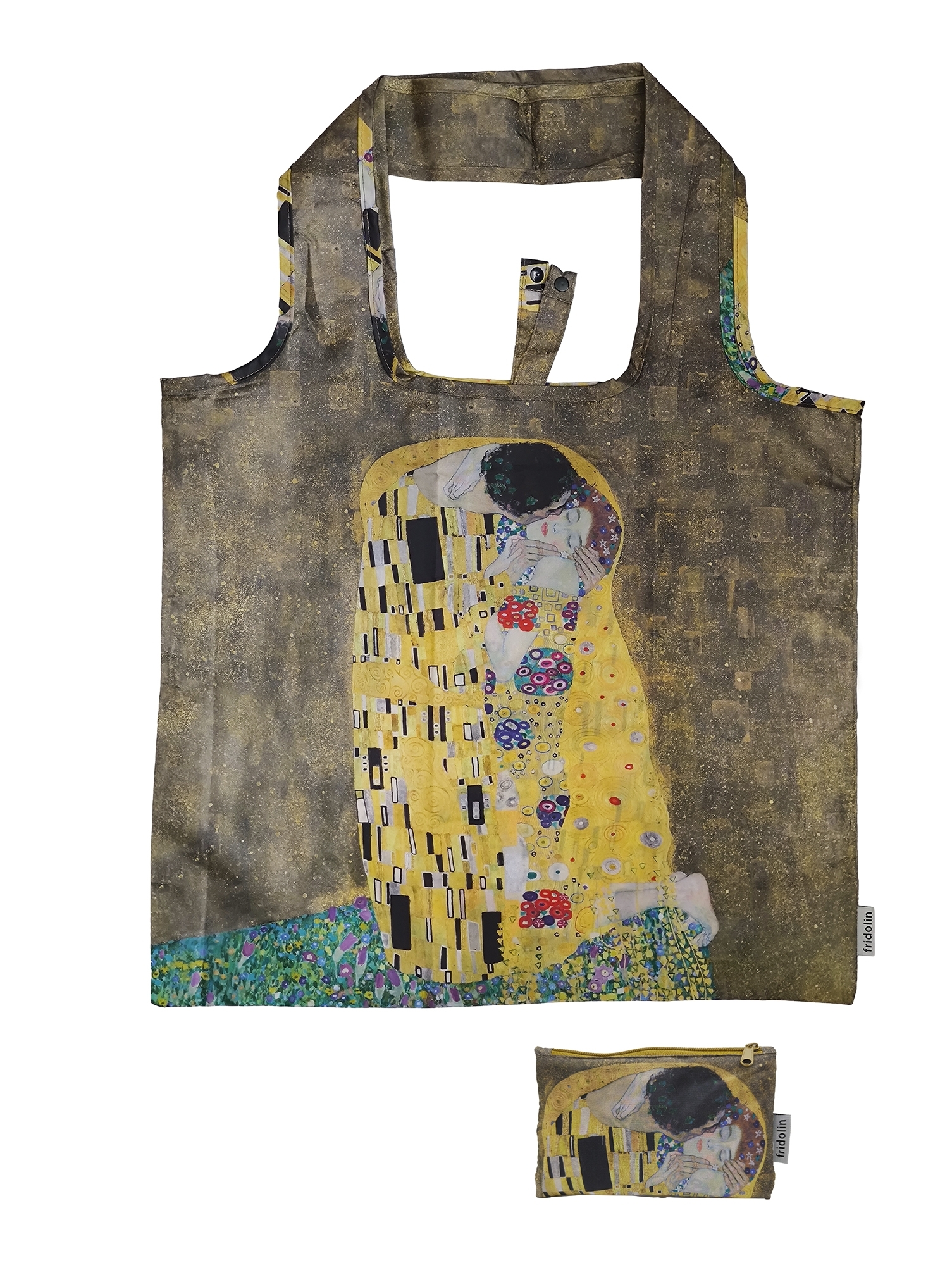 Eco bag recycled, Klimt, kiss