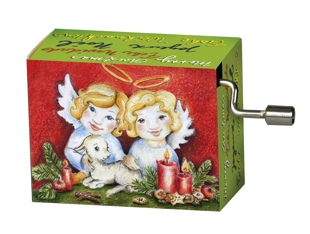 Music box, Wish you a Merry Christmas, Angel