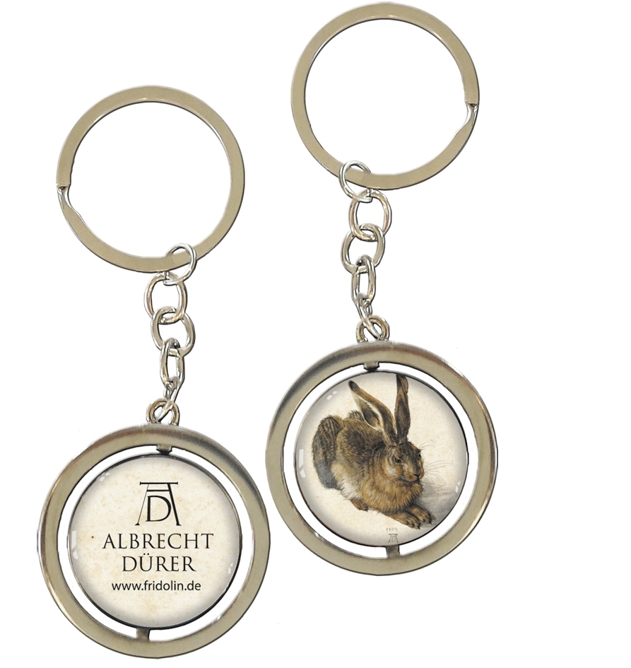 art keyring, two-sided, Dürer, Hare