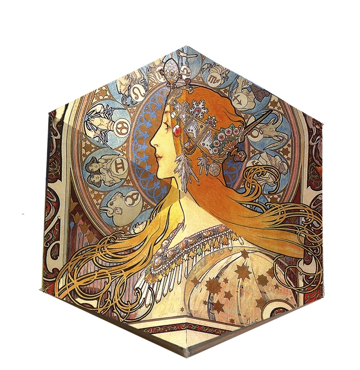 Art Flextangles, Art Nouveau, 4 sheets, 4 motifs