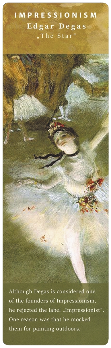 bookmark, Impressionism, Degas, The Star