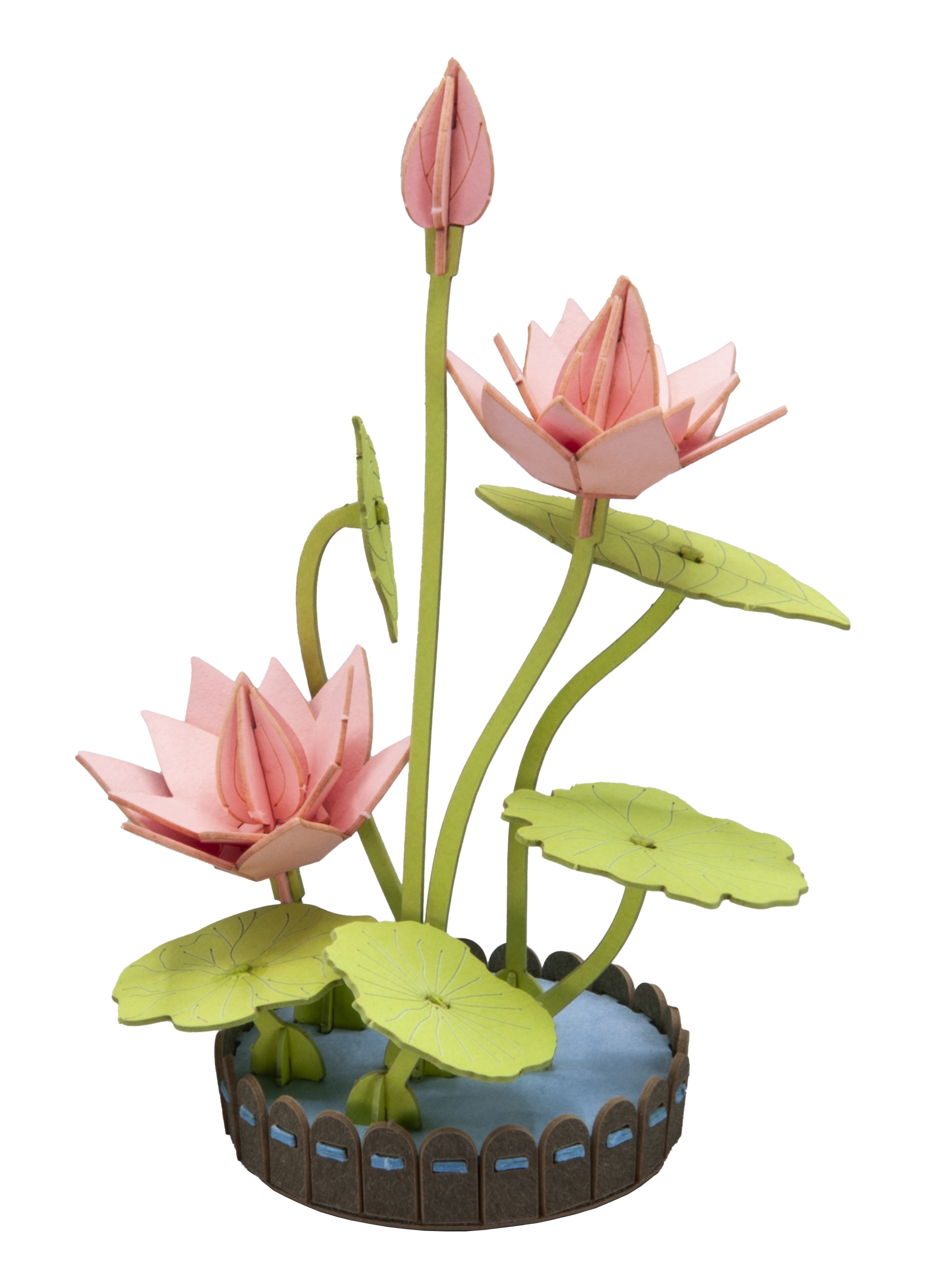 3D model, lotus flower