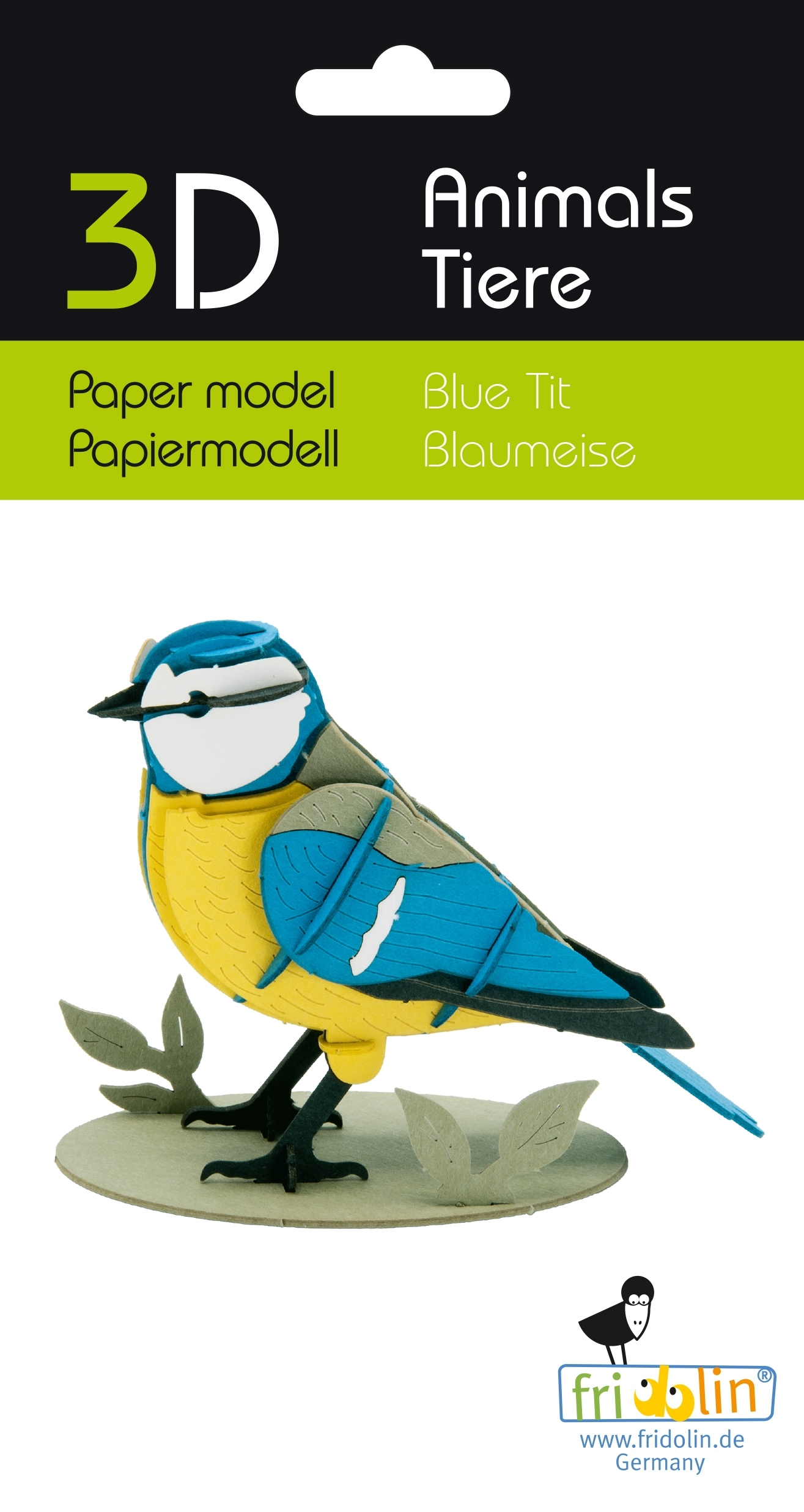3D model, blue tit