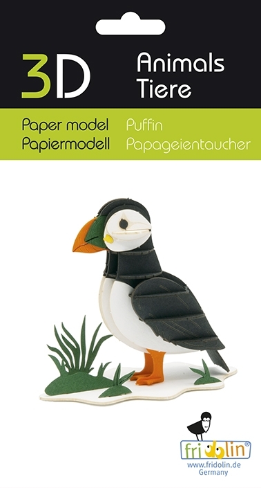 3D model, puffin
