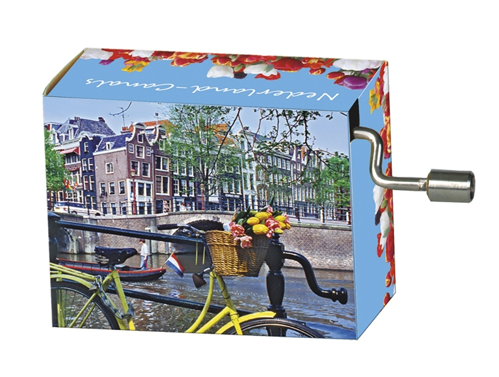 Music box, Netherlands/Bike basket, Tulips from A.