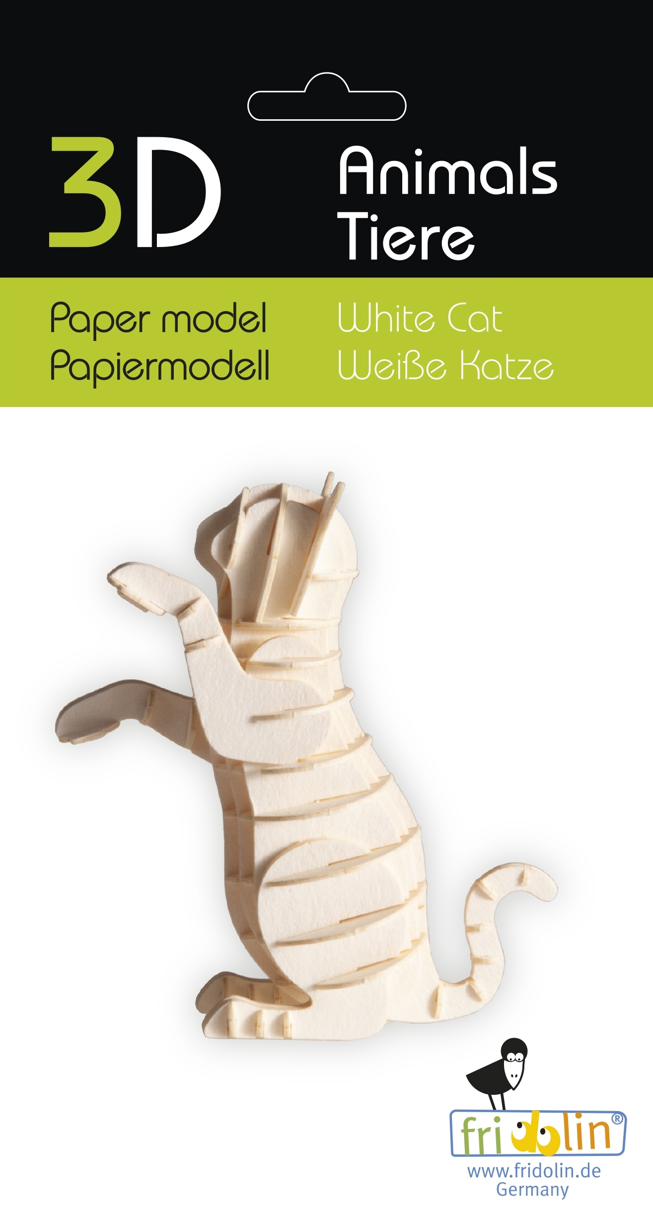 3D model, cat, white